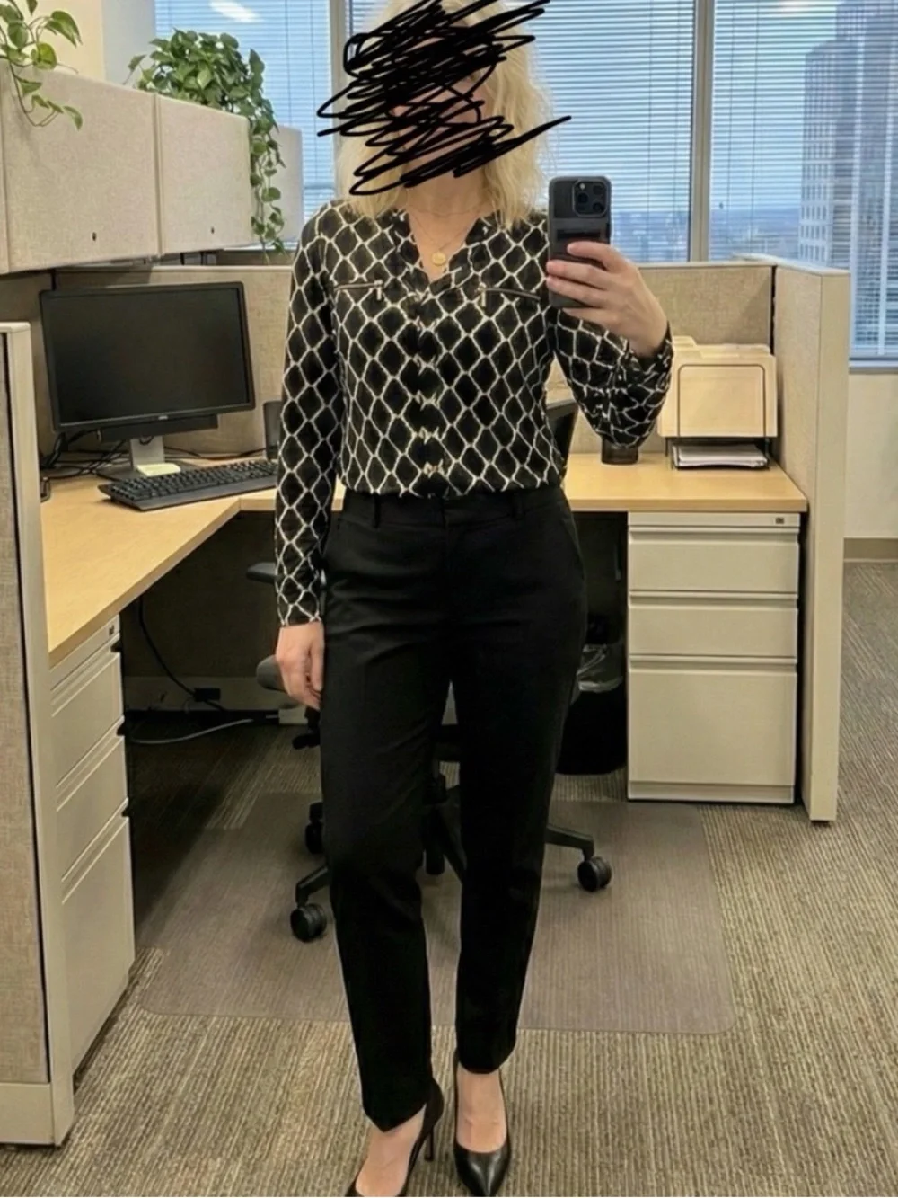 2 INC International Concepts blouses for work, office or WFH. - Picture 9 of 10